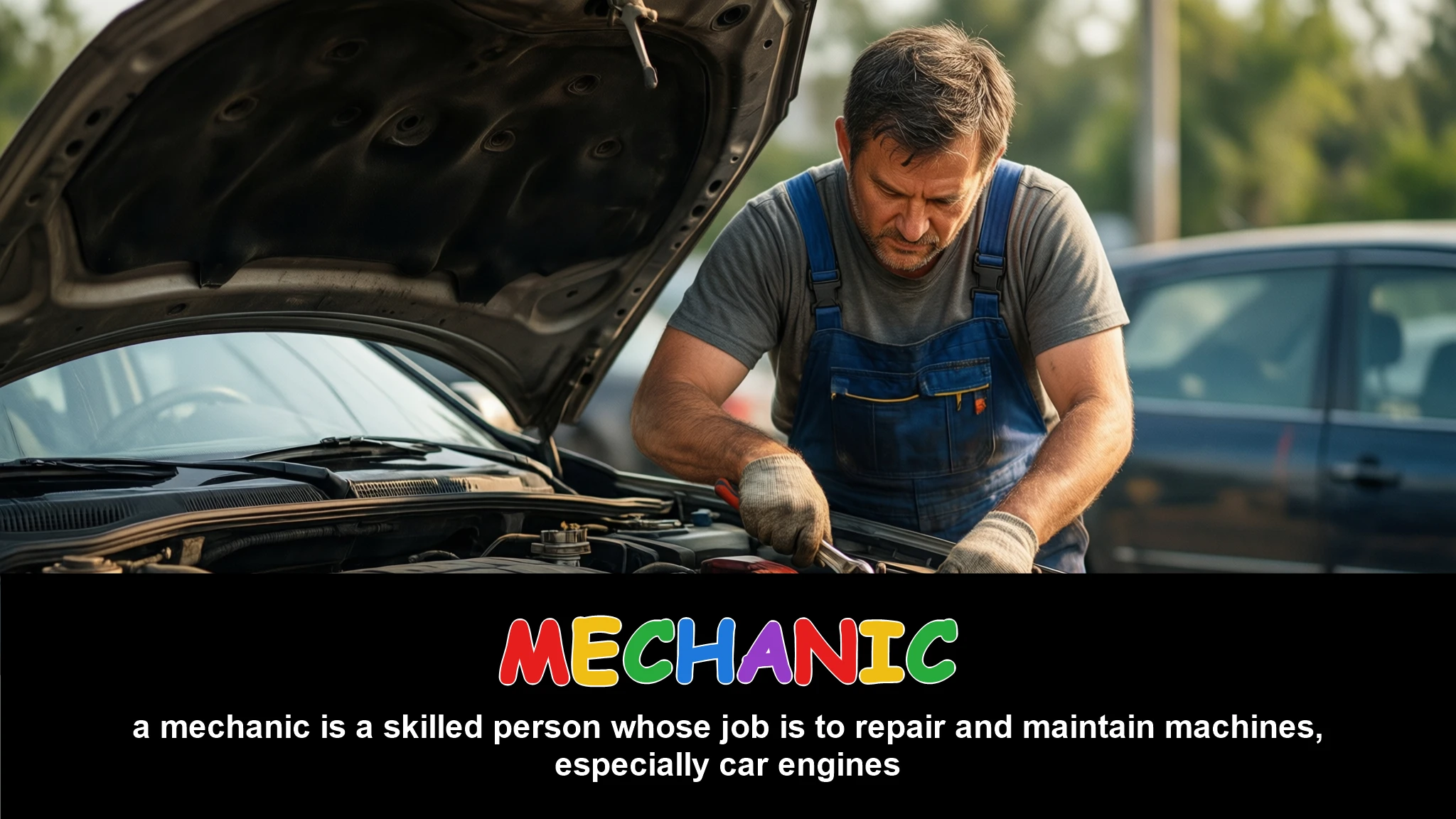 English Illustration for mechanic
